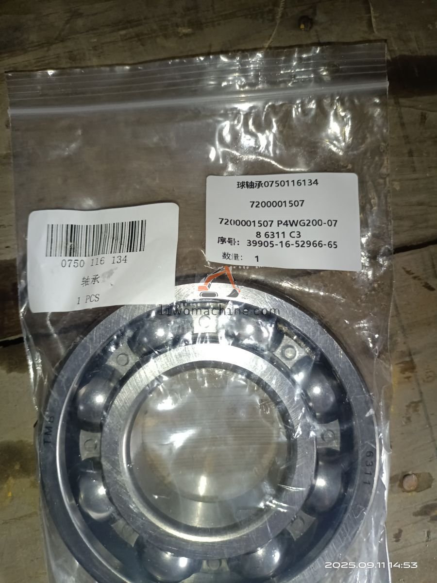 XCMG 7200001507 1.3kg BALL BEARING 0750116134 - Professional Construction Machinery Parts